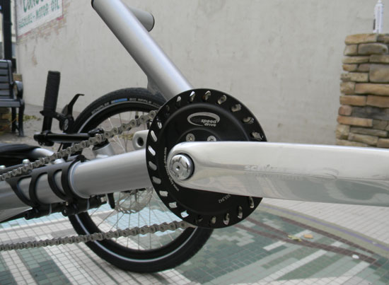  - This Villager has the ltimate drivetrain with the Schlumpf High Speed Drive up front and Shimano Alfine in the rear.