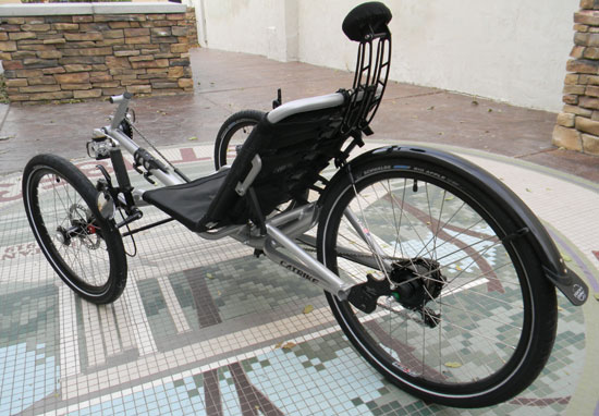  - This trike is equipped with the adjustable headrest option.