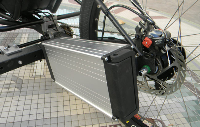  - Both batteries are mounted on sleds and can be easily removed.