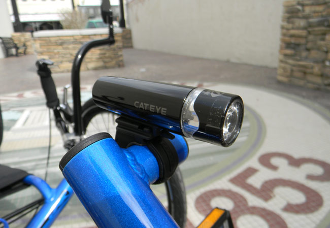  - Every Catrike comes with an integrated headlight mount on the boom.