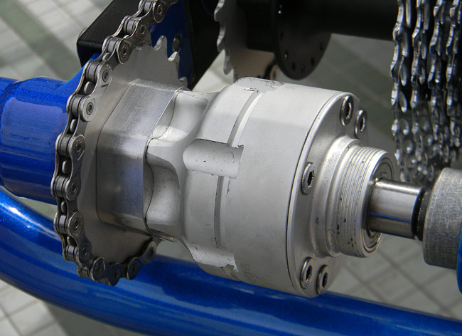  - The Samagaga geared differential is standard equipment on the Cat-4 Quad.