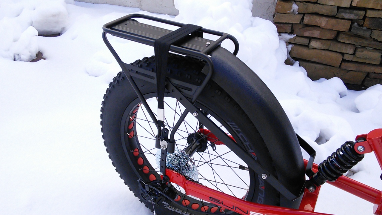  - Utah Trikes Rack with Integrated Fender for Fat Tad.