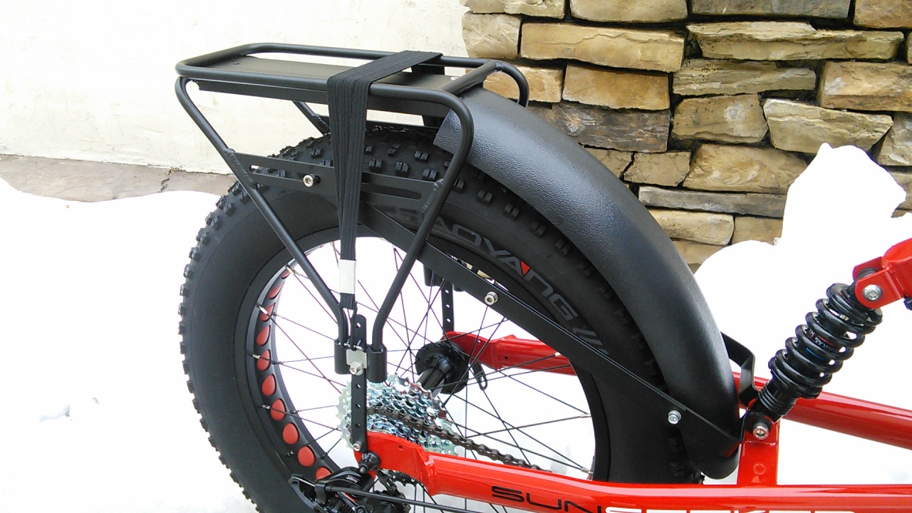  - Utah Trikes Rack with Integrated Fender for Fat Tad
