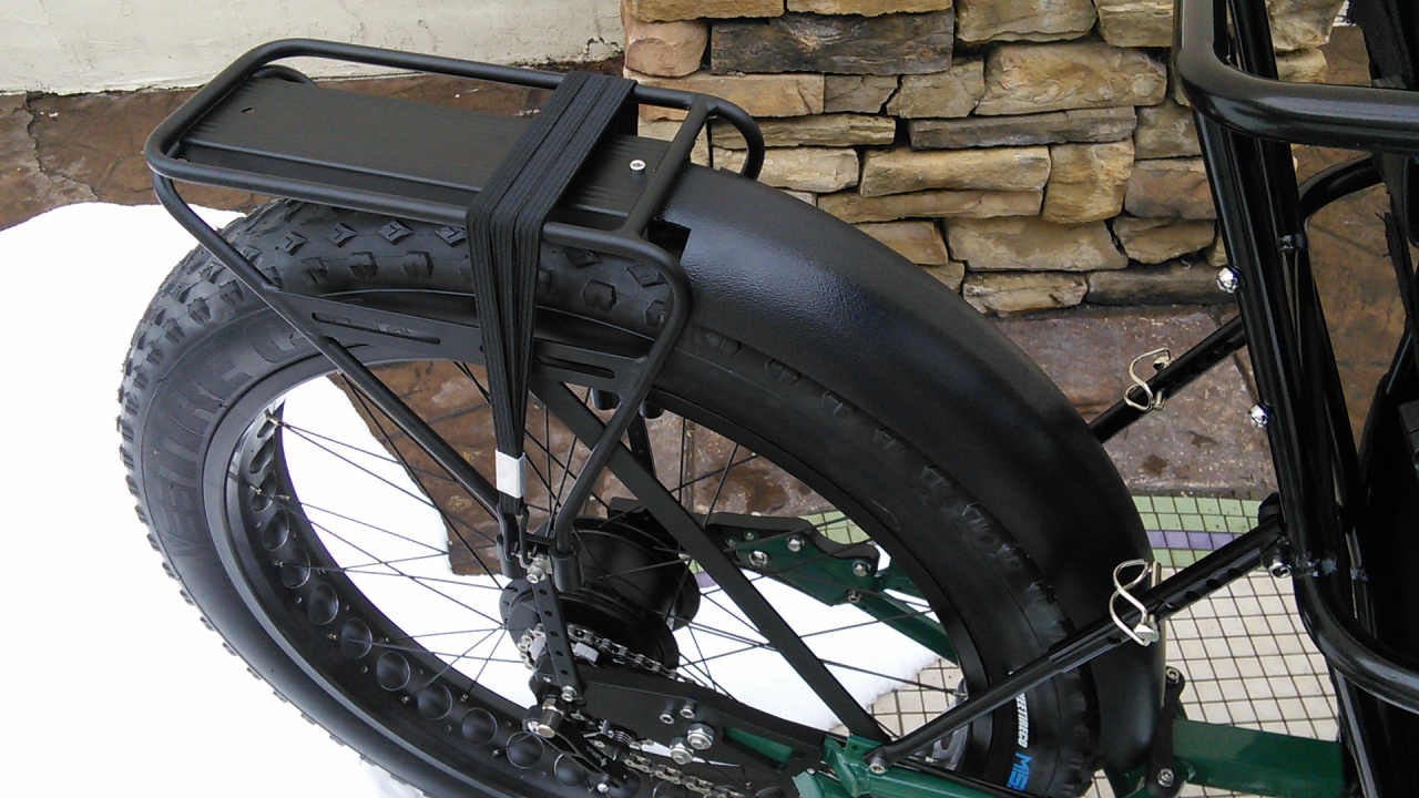 Utah Trikes Rack with Integrated Fender for Fat Tad - 
