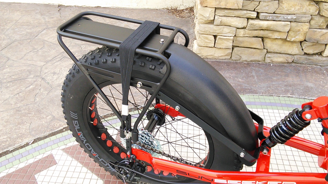 Utah Trikes Rack with Integrated Fender for Fat Tad - 