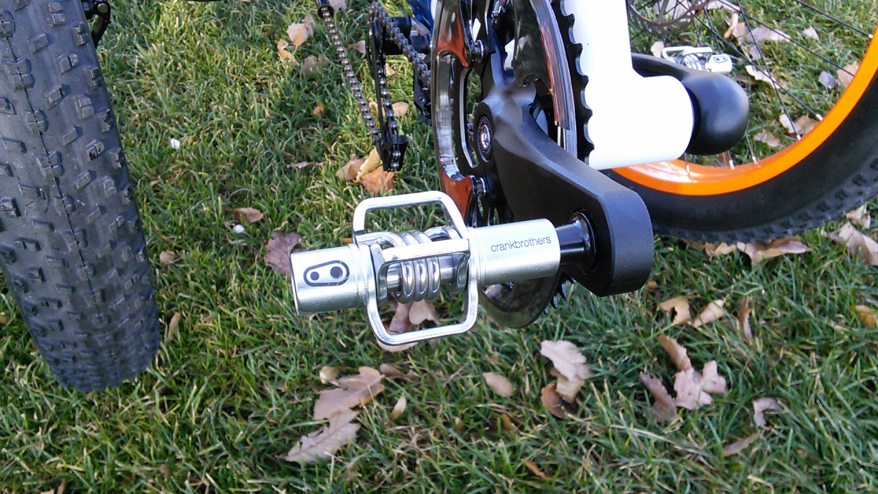 Crank Brothers Egg Beater 1 Pedal Silver w/Silver Spring - 