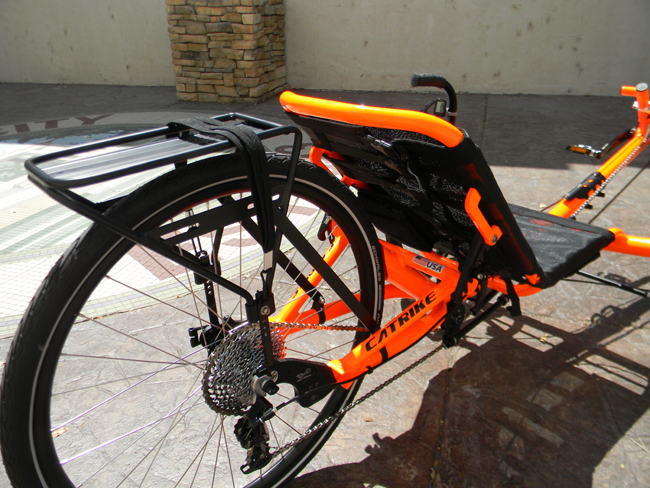  - With the sturdy transport rack at the rear of the bike, you will have no problem taking this bike anywhere, and bringing your stuff along too.
