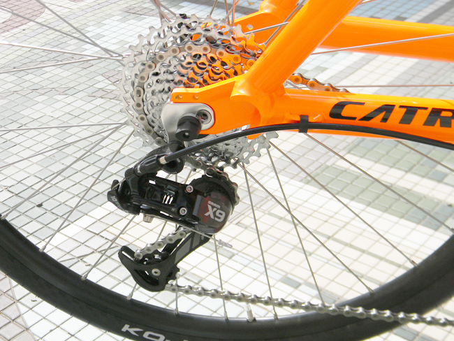 SRAM X9 Derailleur - The SRAM X9 is one of our favorite derailleurs. Super light, slim, and durable.