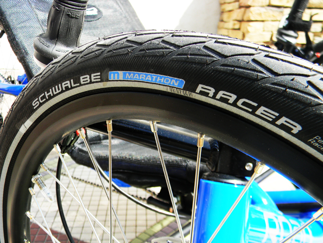  - The Marathons have a Kevlar lining for puncture resistance and an excellent tread pattern.