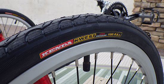  - The Kenda Kwest 100psi tires are fast and puncture resistant. 