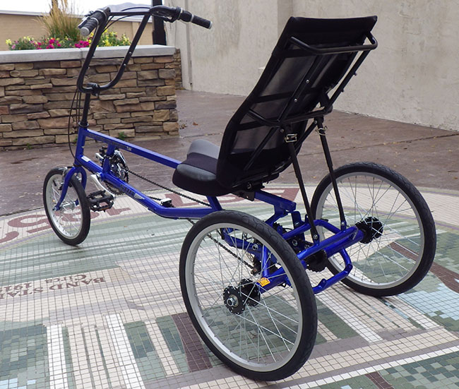  - The seat is very easy to adjust. It can be slid along the frame rail to adjust for leg length. The seat back angle can be adjsuted by choosing from the different holes in the rear supports.
