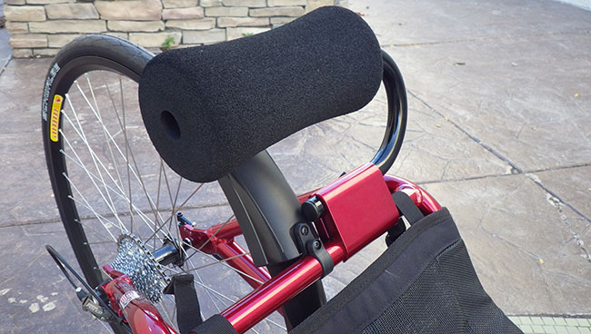  - Our Super Headrest is perfect for comfort riding. You can also see the minimilist KMX Mudguard attached to the frame.