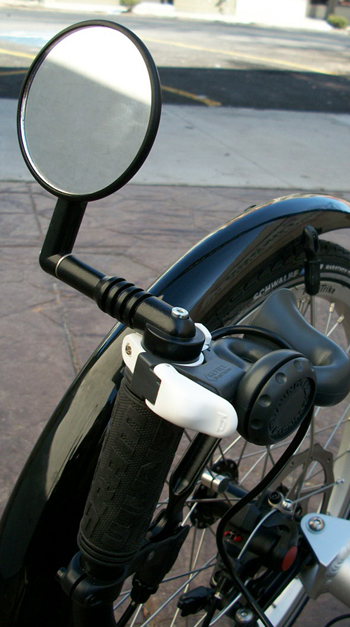 Safety - The Commuter features two Mirrycle mirrors and an Airzound Bike Horn for extra safety when riding in traffic.
