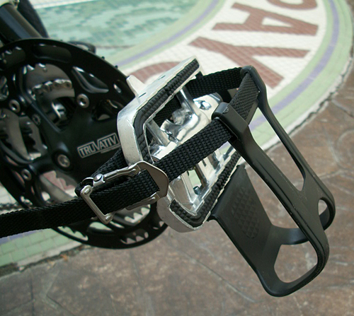 Pedals - We have installed toe straps to the pedals for extra spinning possibilities while riding.