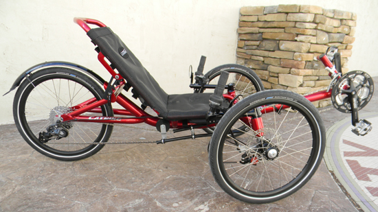  - The seat in this position is at the same angle as the SpaceFrame 1, with one notch of forward adjustment, and three notches of recline available