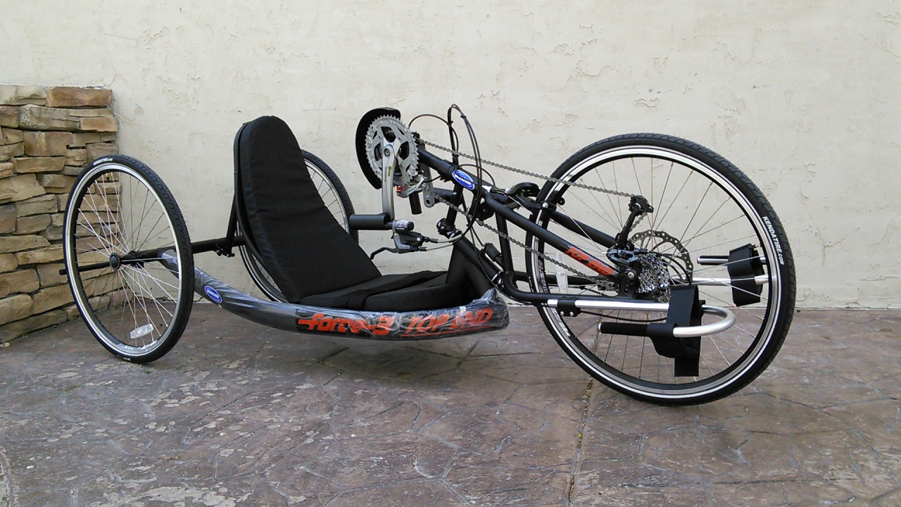 Top End Force-3 Handcycle Satin Black
