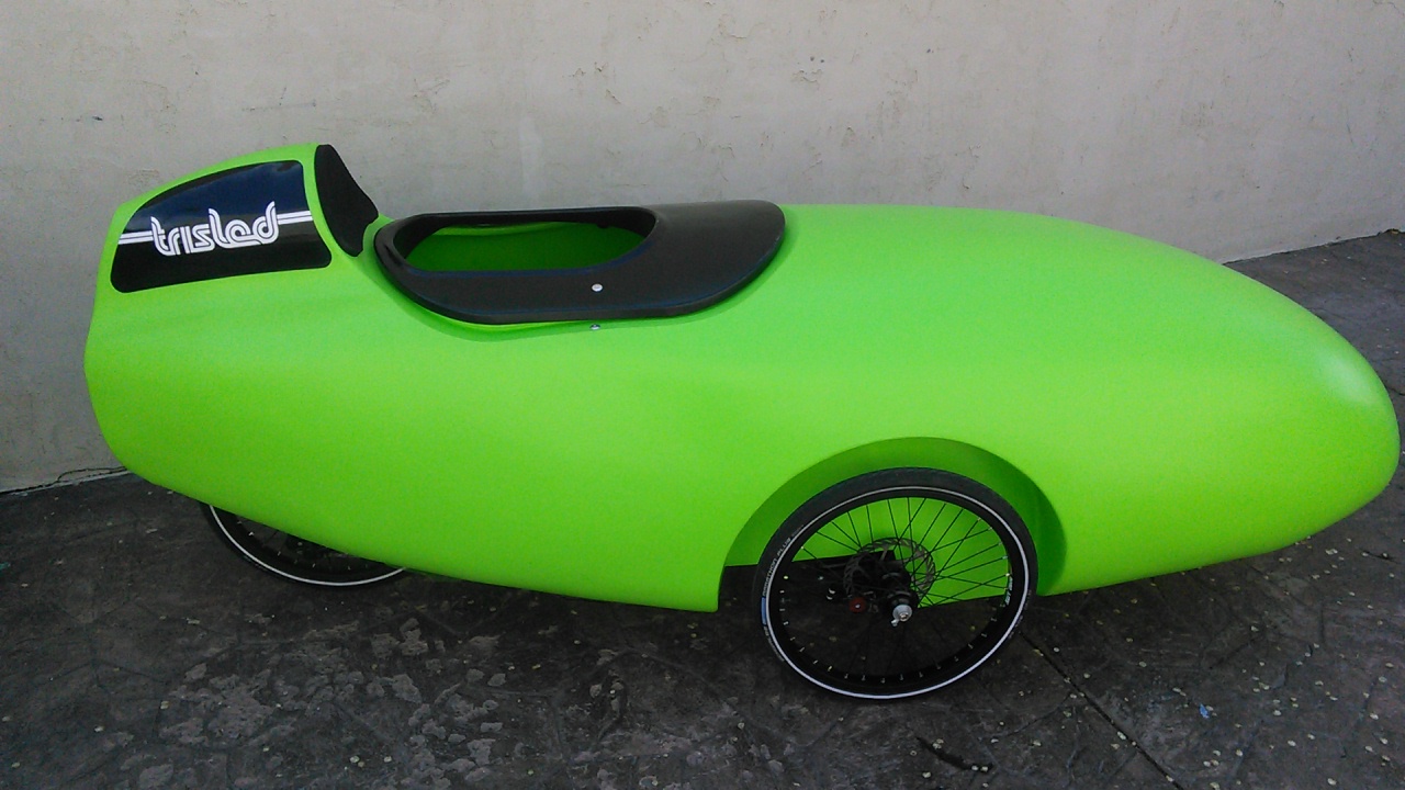 Trisled Rotovelo Velomobile Bright Green