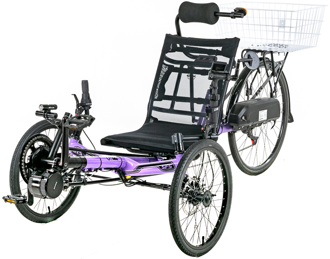 Marcie's Purple CXS Sport FS Full Suspension Electric Trike