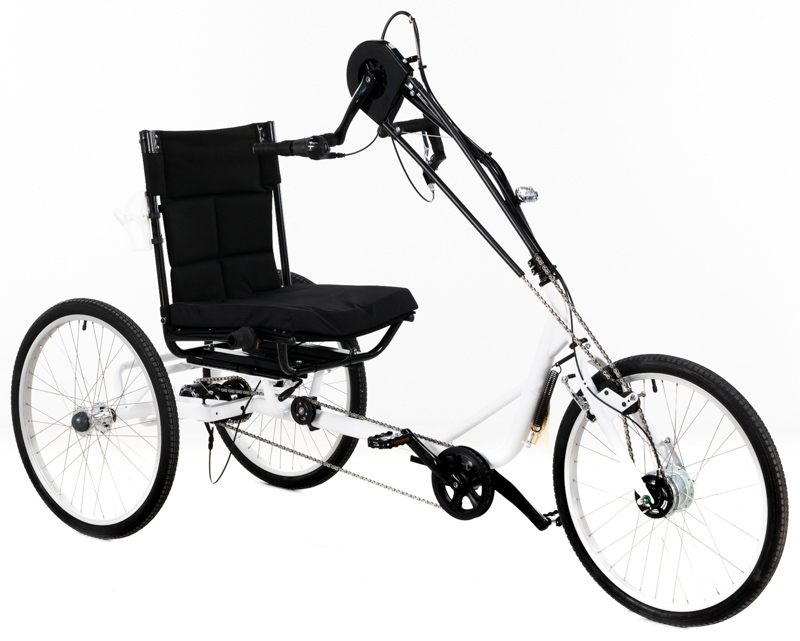 Tammy's White SunSeeker HT-3 Hand Cycle 