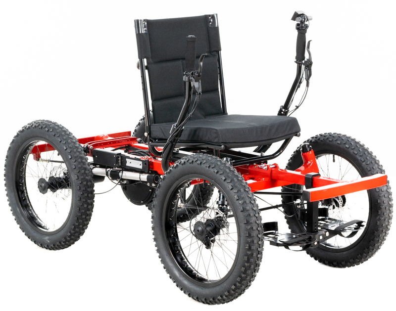 Leon's Red NOTAWHEELCHAIR Rig