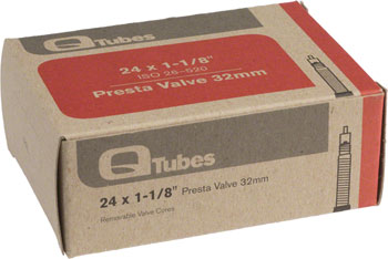 Q-Tubes 24x1-1/8 32mm Presta Valve Tube 92g