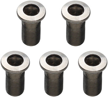 Problem Solvers 16mm Inner Chainring Bolts Silver - Stainless Steel