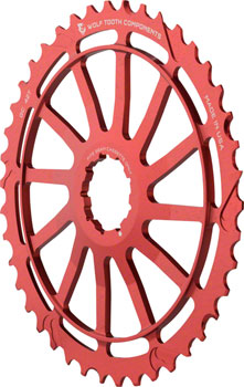 Wolf Tooth 42T GC cog for SRAM 11-36 10-Speed Cassettes - Red