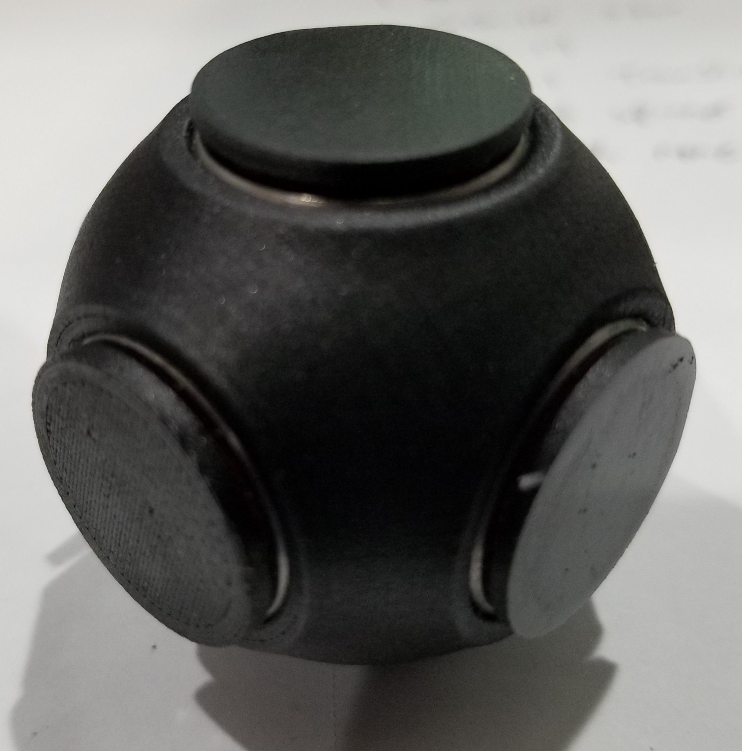 GG Carbon Fidget Ball Spinner w/Bearings and Caps