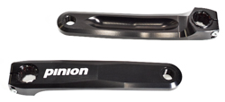 Pinion 165mm CNC Crank Arm Set - Black