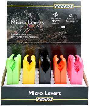 Pedros Micro Lever Pair, Yellow, Pink, Green, Orange, Black 