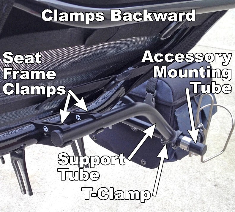 HP ErgoMesh SeatSide Mount Kit (Back of Seat) - Single-Sided for One Mounting Arm by TerraCycle