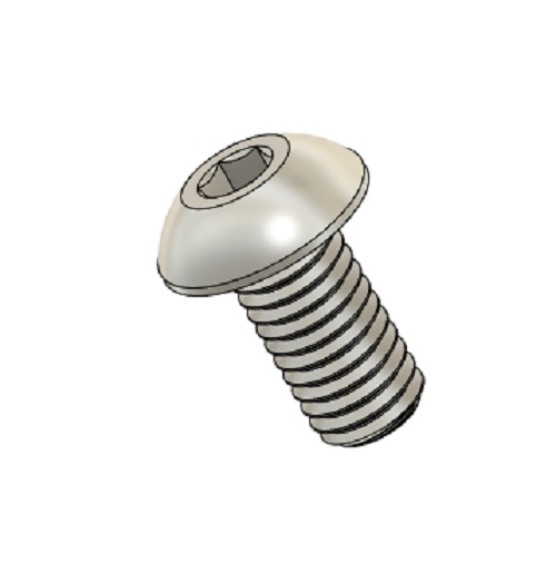 M5 x 10 Button Head  18-8 Stainless Steel 