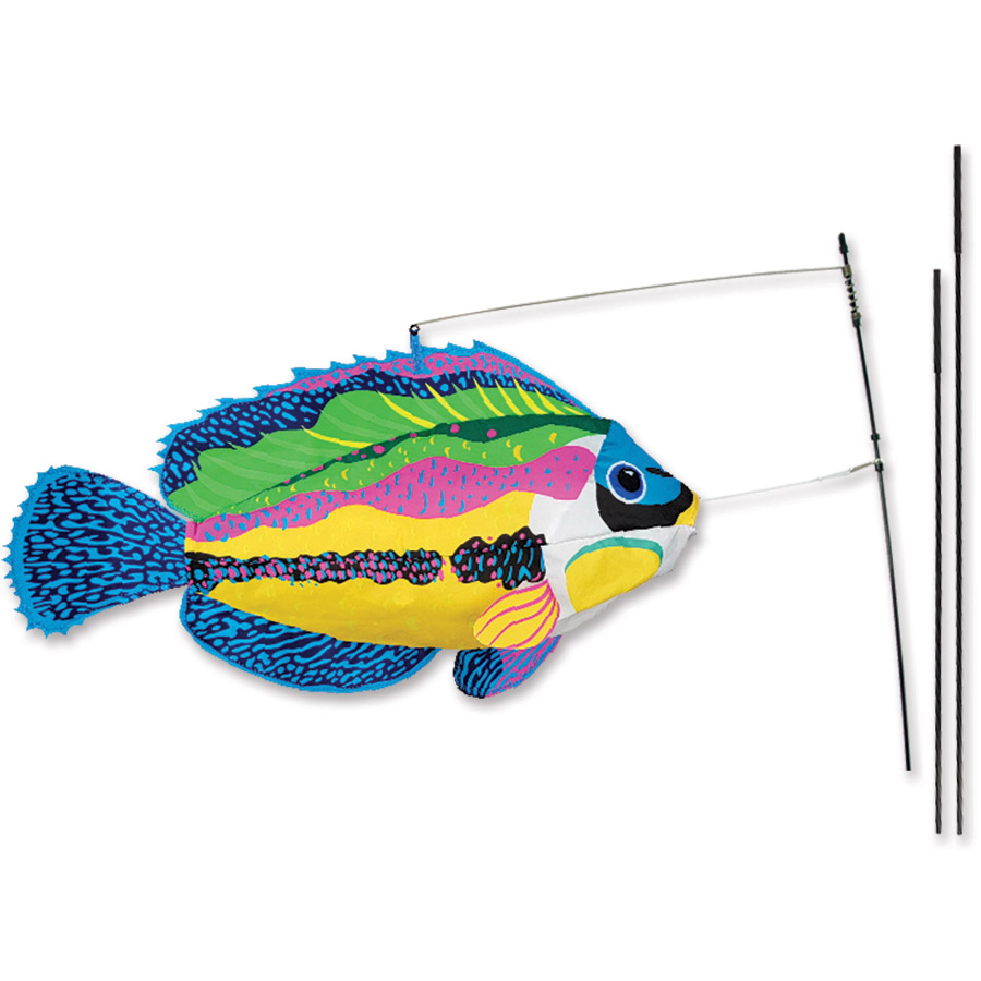 Swimming Fish Flag - Peacock Wrasse