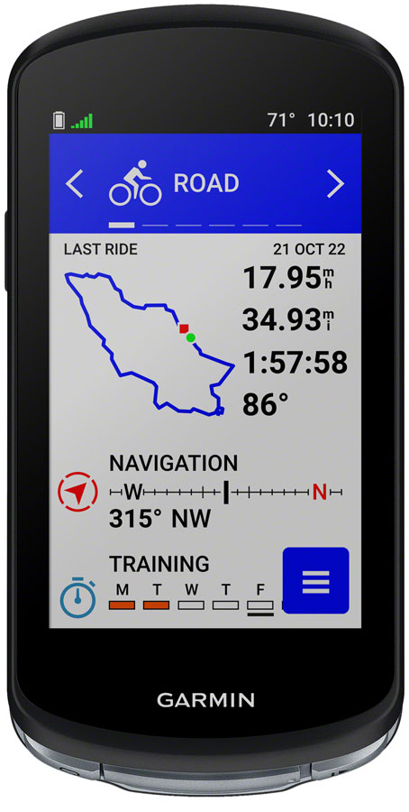 Garmin Edge 1040 Bike Computer - GPS Wireless - Black 