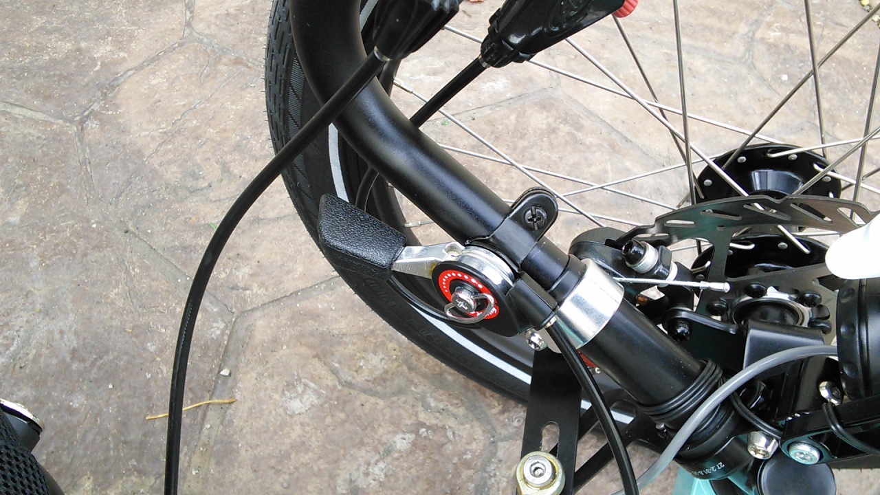  - Friction lever for rear disc parking brake.