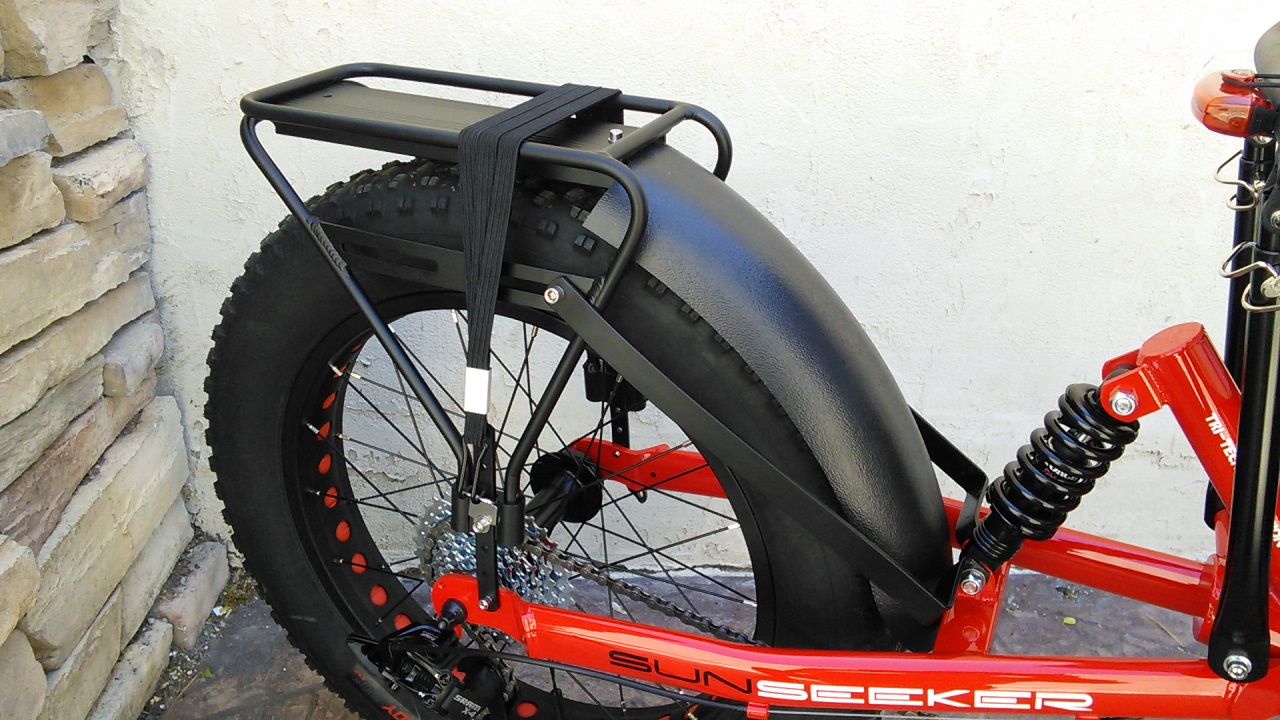 Utah Trikes Rack with Integrated Fender for Fat Tad - 