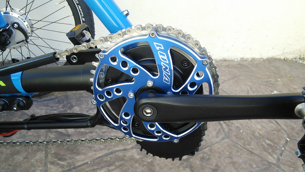 42T LUNA Eclipse Chainring for BBSHD-Anodized Blue - 