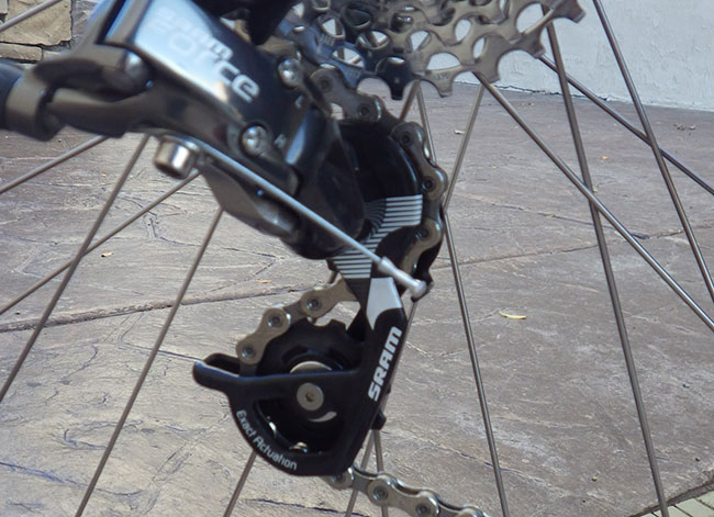  - The SRAM Force rear derailleur delivers fast and crisp gear changes.