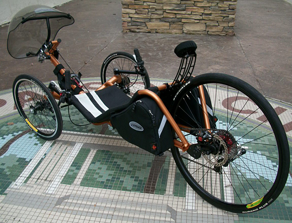 Wheel Extension Kit - This project for me started out when I wanted to put a 29er on the back of my Expedition. Frankly, the tire was awesomely huge, but did not fit the look of my trike. Instead, I kept the wider 34mm Velocity Aero rim and fit the Schwalbe Durano Plus. Oh yeah, that's what I wanted.