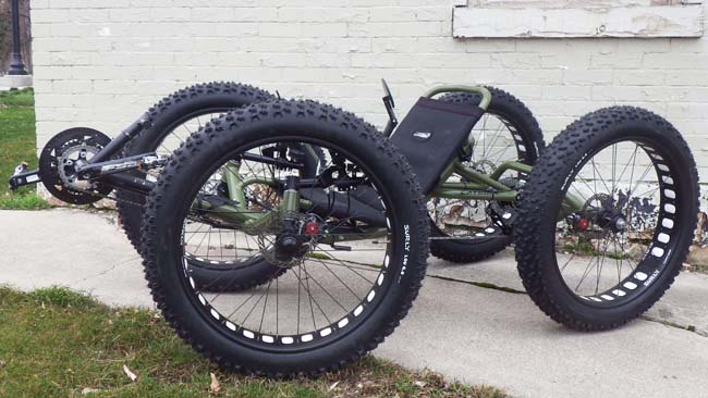 4 wheel recumbent bicycle