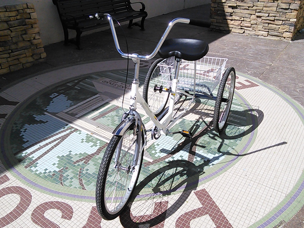 Hawley's White Sun Adult Trike 