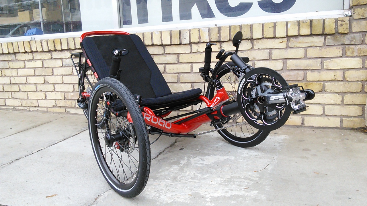 Utah Trikes Catrike Road Suspension Trike Illusion Red Sparkle Candy