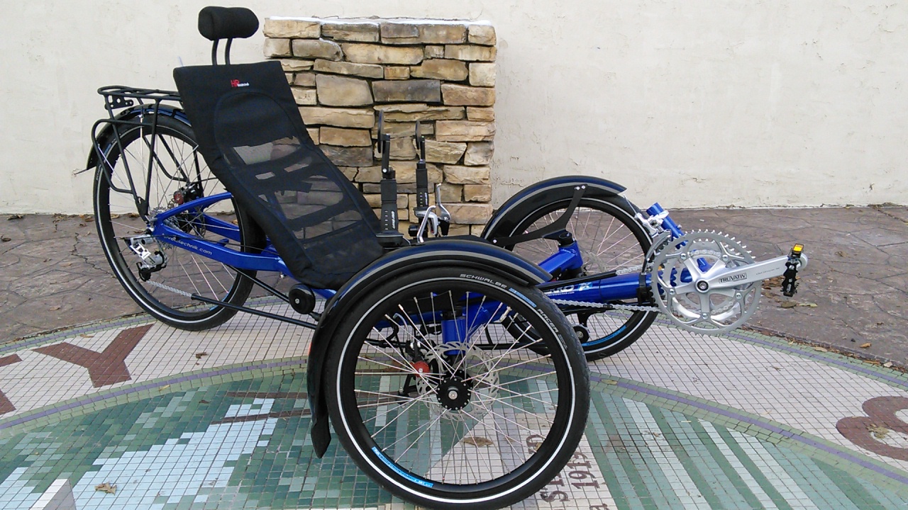 HP Velotechnik Gekko FX 26 Folding Trike Deep Blue