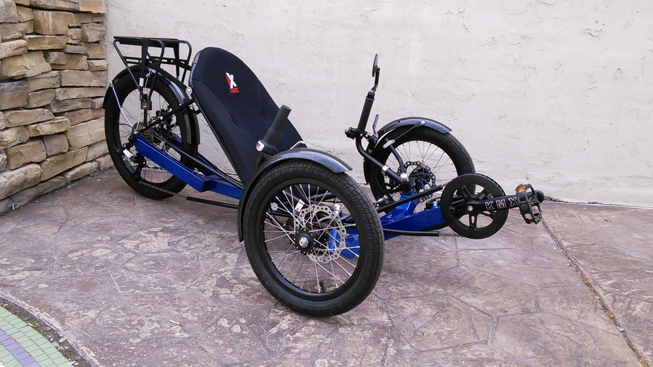 Utah Trikes KMX Tornado F8 Bengal White Recumbent Trike