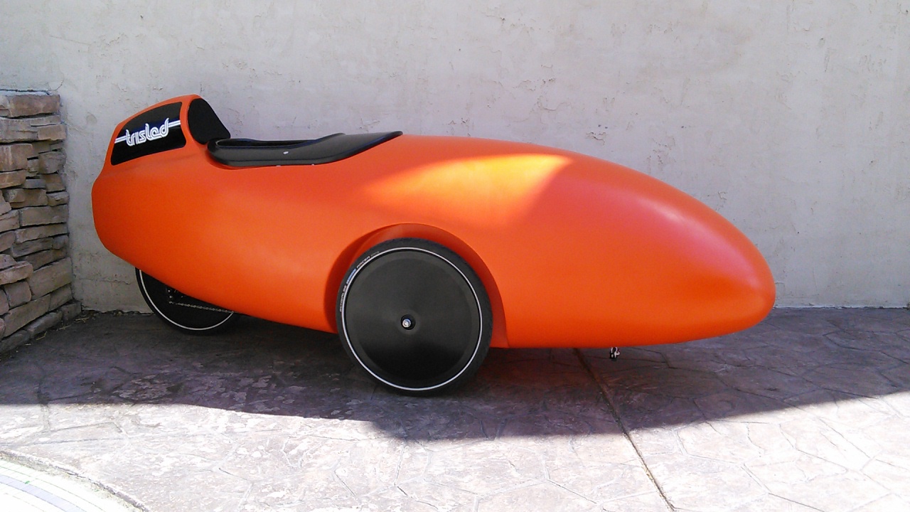 Trisled Rotovelo Velomobile Bright Orange