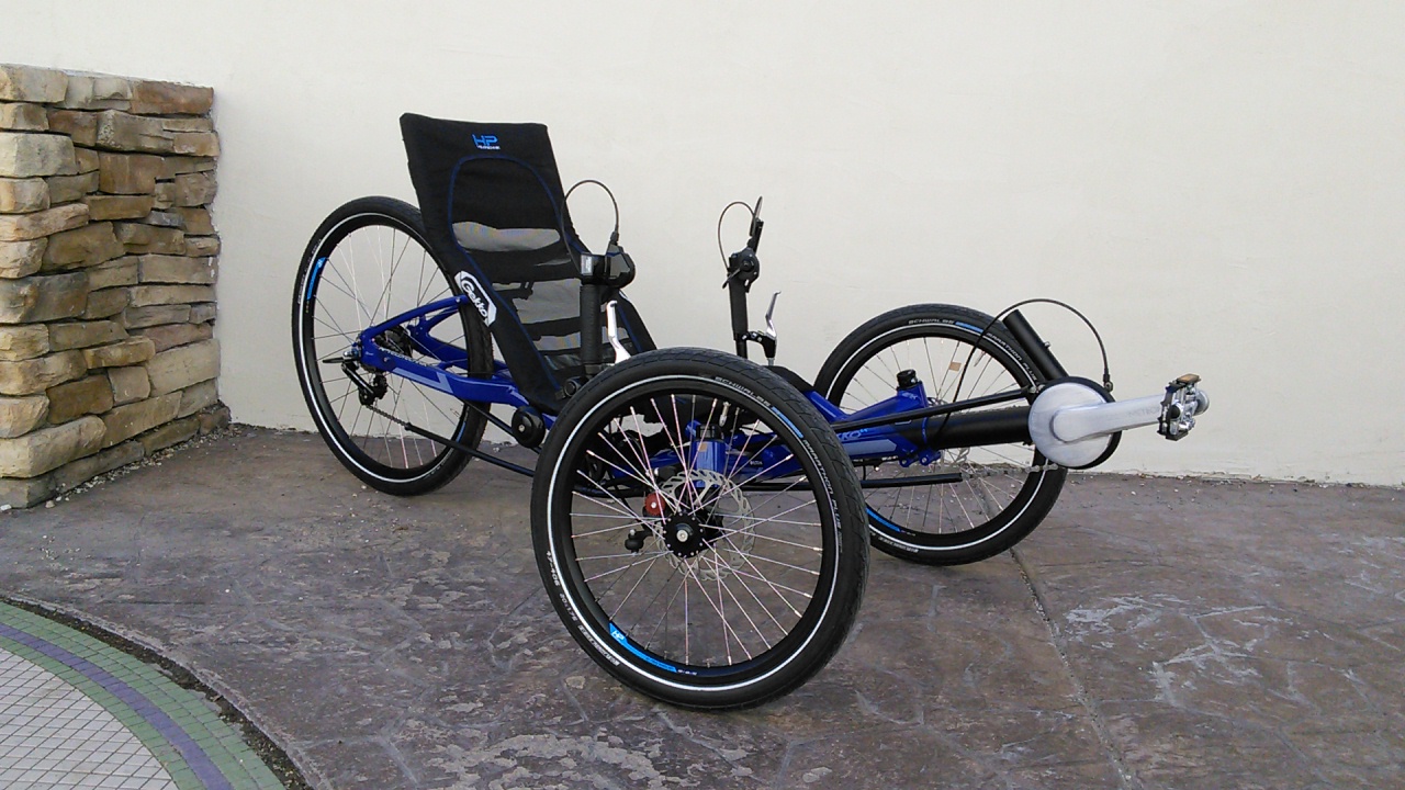 HP Velotechnik Gekko FX 26 Folding Trike Deep Blue