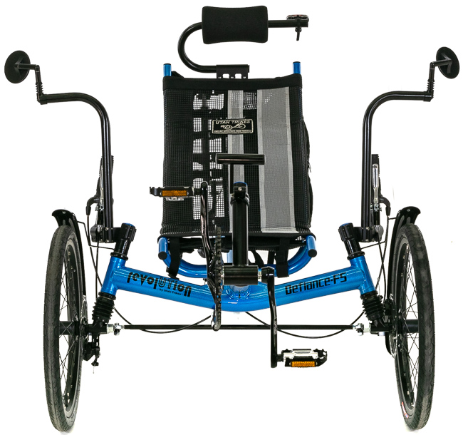 Metallic Blue Revolution Defiance Full Suspension Trike