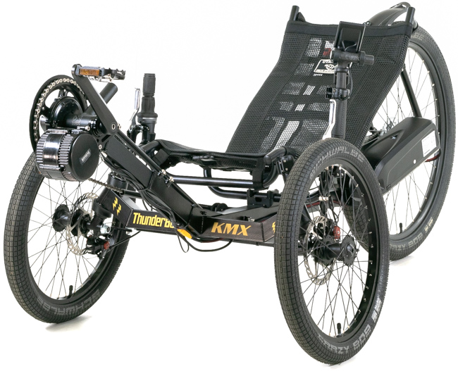 KMX Thunderbolt Motorized Recumbent Electric Trike