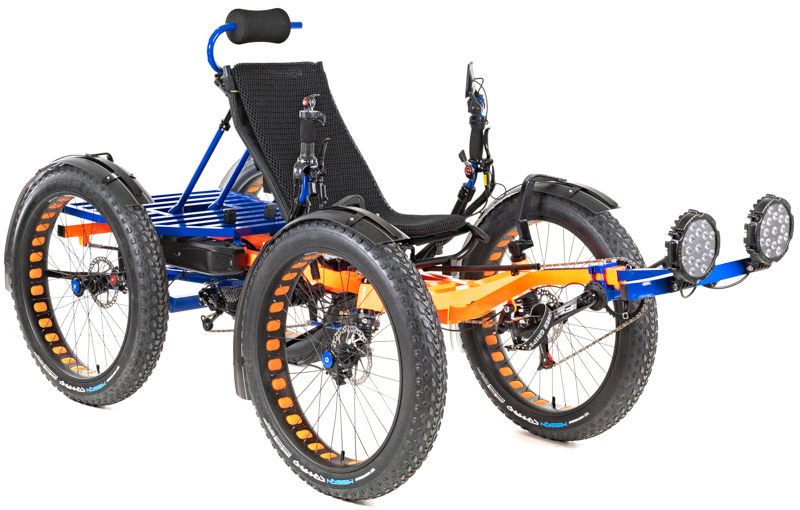 Revolution eQuad RWD RS - Pedal-Electric Hybrid Recumbent Quad