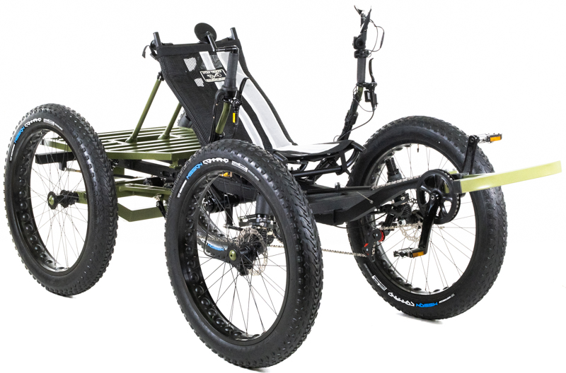 Revolution eQuad RWD RS - Pedal-Electric Hybrid Recumbent Quad